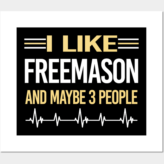 3 People Freemason Freemasonry Masonry Masonic Mason Stonemason Illuminati Wall Art by relativeshrimp